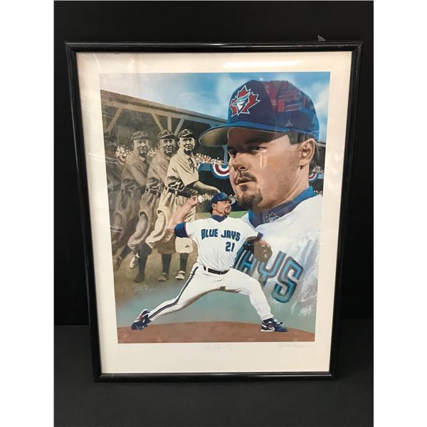 LTD EDITION ROGER CLEMENS SIGNED 20  28 LITHO TORONTO BLUE JAYS