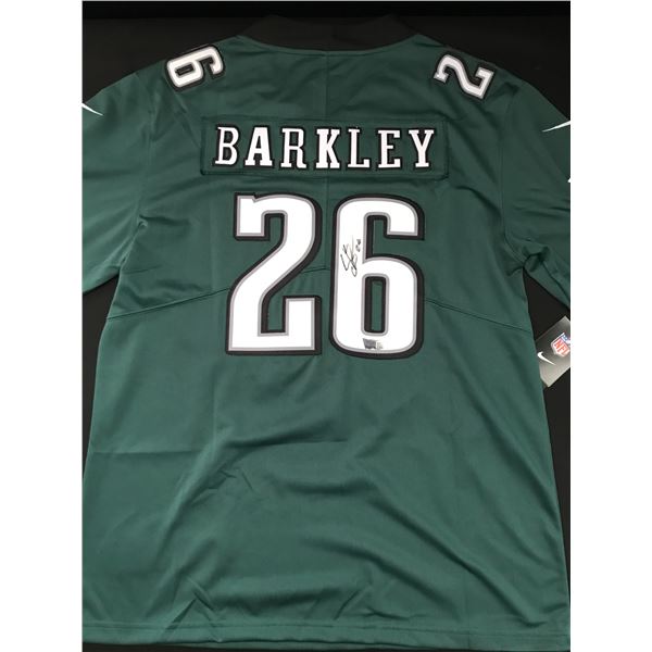 SAQUON BARKLEY SIGNED PHILADELPHIA EAGLES CUSTOM JERSEY - ACE COA