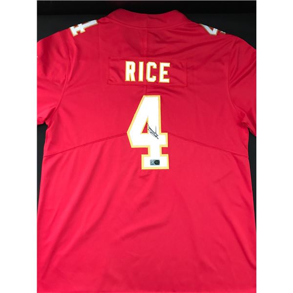 RASHEE RICE SIGNED CUSTOM JERSEY - ELITE SPORTS COA