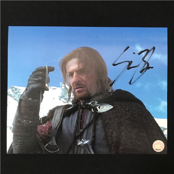 SEAN BEAN SIGNED LORD OF THE RINGS 8X10 - KB COA