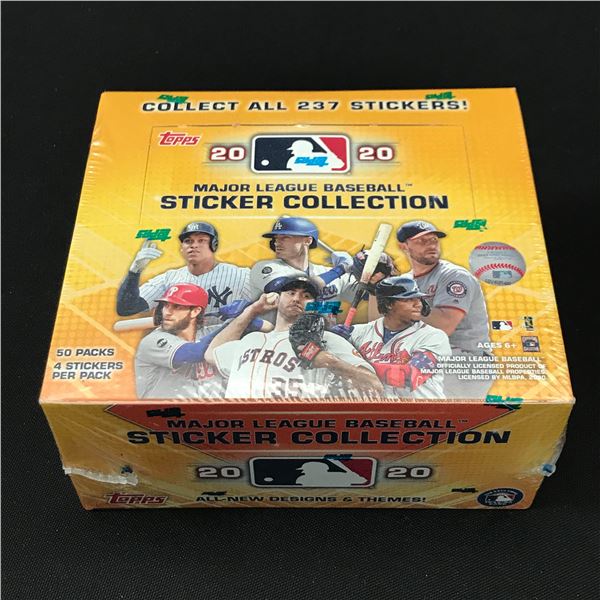 2020 TOPPS MAJOR LEAGUE BASEBALL STICKER COLLECTION SEALED TRADING CARDS BOX