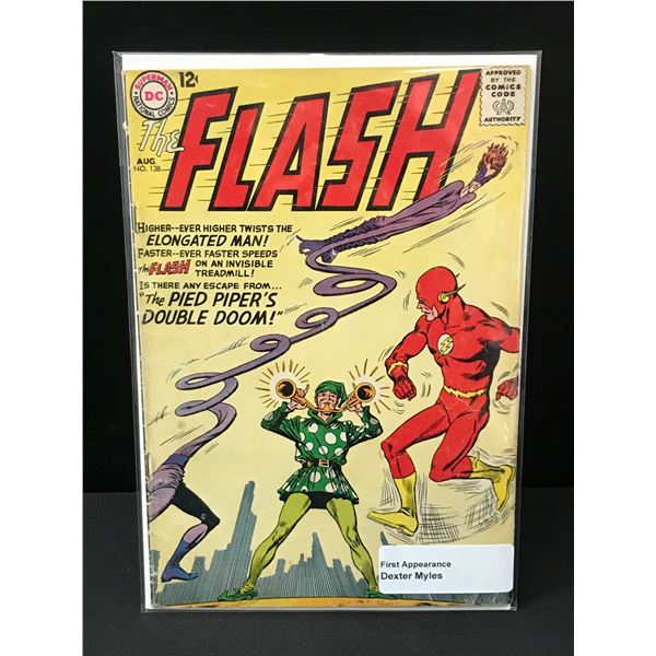 THE FLASH #138 1ST APP DEXTER MYLES - DC COMICS