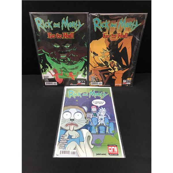 LOT OF 3 RICK & MORTY COMICS - ONI PRESS