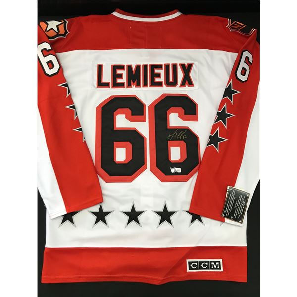 MARIO LEMIEUX SIGNED TEAM WALES CUSTOM JERSEY - ACE COA