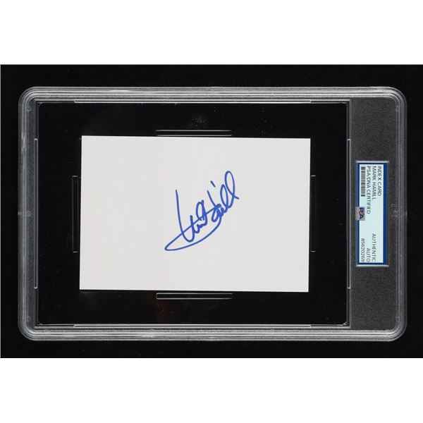 MARK HAMILL SIGNED INDEX CARD - PSA ENCASED