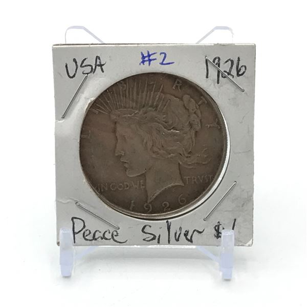 USA PEACE SILVER DOLLAR - 1926