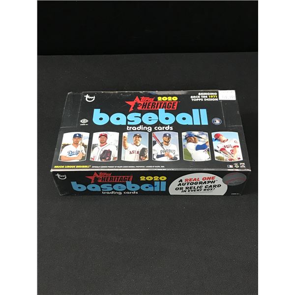 2020 TOPPS HERITAGE BASEBALL SEALED HOBBY TRADING CARDS BOX