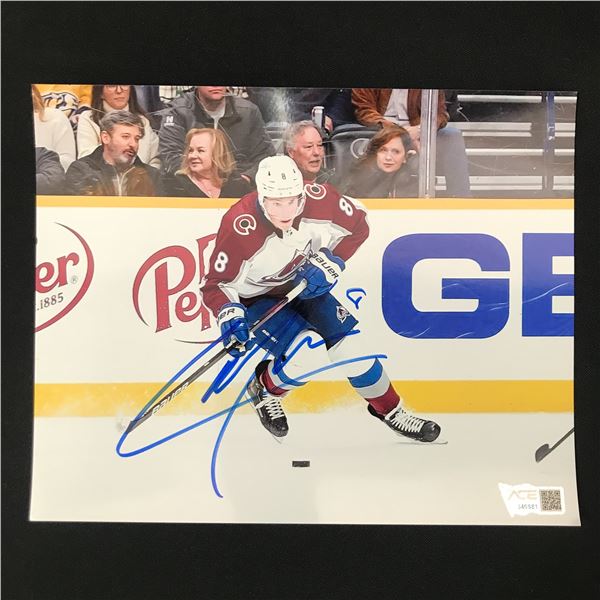 CALE MAKAR SIGNED COLORADO AVALANCHE 8 X 10 (ACE COA)