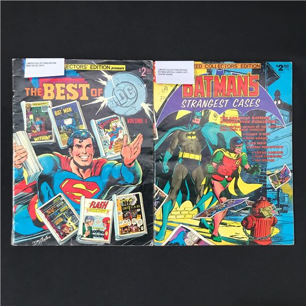 LOT OF 2 LIMITED EDITION COLLECTORS DC COMICS - 1977