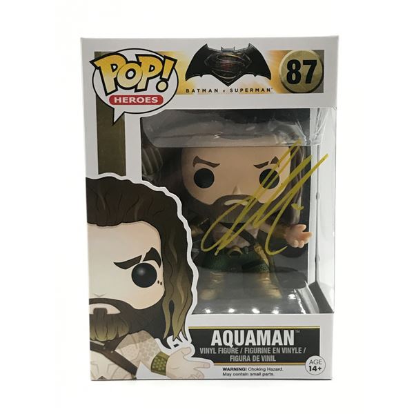 JASON MAMOA SIGNED AQUAMAN FUNKO POP - KB COA