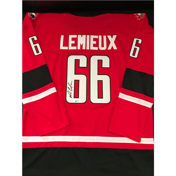 MARIO LEMIEUX SIGNED TEAM CANADA CUSTOM JERSEY - ACE COA