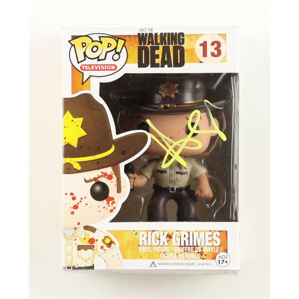 ANDREW LINCOLN SIGNED RICK GRIMES FUNKO POP - PSA COA