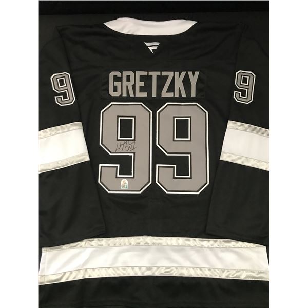 WAYNE GRETZKY SIGNED LOS ANGELES KINGS CUSTOM JERSEY - AUTOGRAPH ADDICTS COA