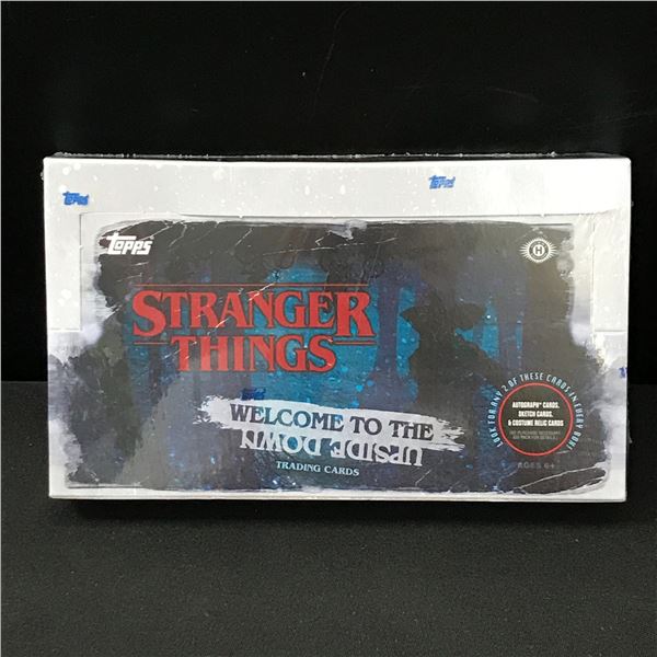 STRANGER THINGS WELCOME TO THE UPSIDE DOWN SEALED HOBBY TRADING CARDS BOX