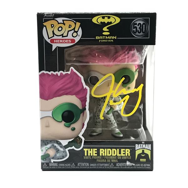 JIM CARREY SIGNED THE RIDDLER FUNKO POP - KB COA