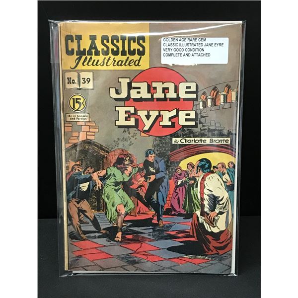 CLASSICS ILLUSTRATED #39 JANE EYRE - COMPLETE AND ATTACHED