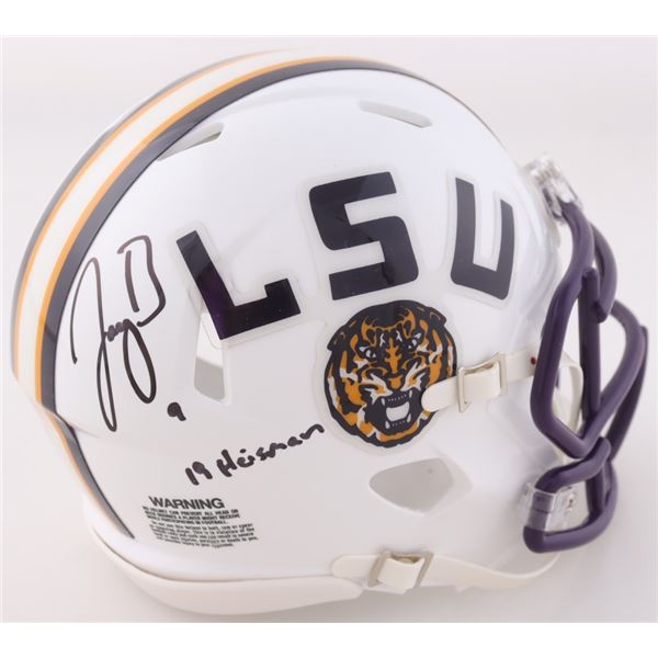 JOE BURROW SIGNED LSU MINI HELMET - FANATICS COA
