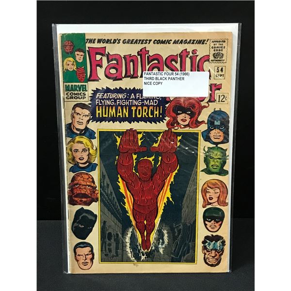 FANTASTIC FOUR #54 (1966) 3RD BLACK PANTHER - MARVEL COMICS