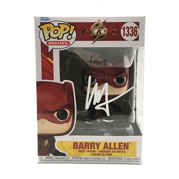 EZRA MILLER SIGNED BARRY ALLEN FUNKO POP (KB COA)