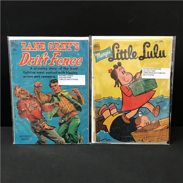LOT OF 2 DELL COMICS - RARE AND DIFFERENT TITLES