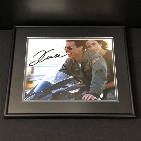 TOM CRUISE SIGNED AND FRAMED TOP GUN 8X10 - KB COA