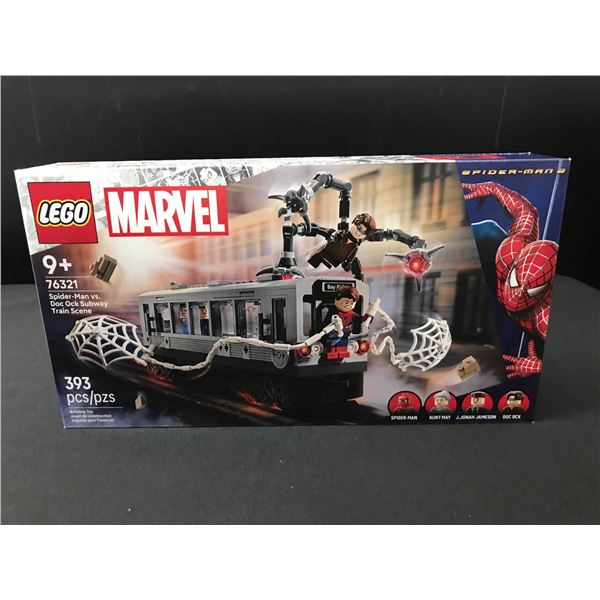SEALED LEGO 76321 MARVEL SPIDERMAN VS DOC OC SUBWAY TRAIN SCENE IN ORIGINAL PACKAGING