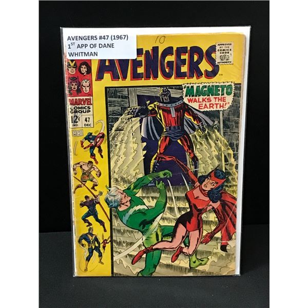 AVENGERS #47 (1967) 1ST APP OF DANE WHITMAN - MARVEL COMICS