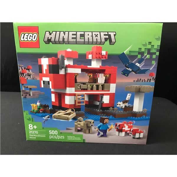 SEALED LEGO 21270 MINECRAFT THE MUSHROOM HOUSE IN ORIGINAL PACKAGING