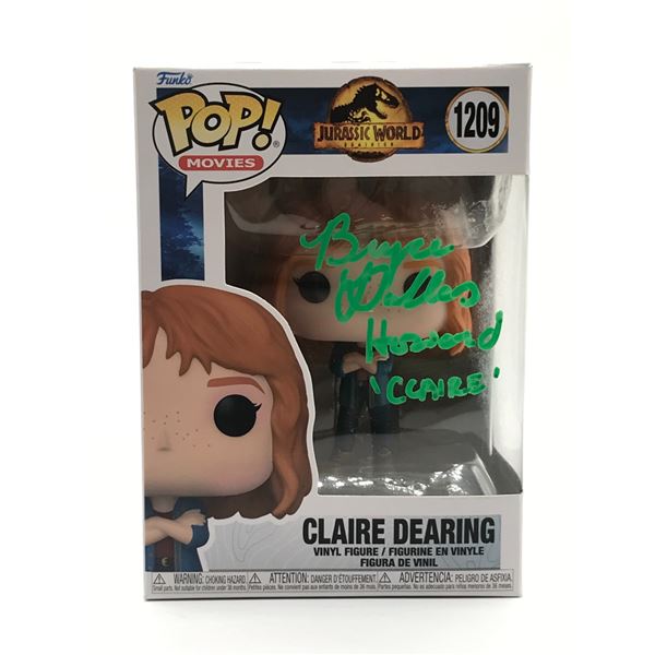 BRYCE DALLAS HOWARD SIGNED CLAIRE DEARING FUNKO POP - WWOC COA