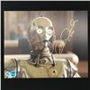 Image 1 : ANTHONY DANIELS SIGNED C3P0 STAR WARS 8X10 - WWOC COA