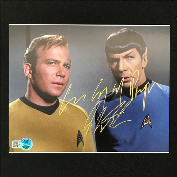 WILLIAM SHATNER SIGNED CAPTAIN KIRK 8X10 INSCRIBED LIVE LONG AND PROSPER - WWOC COA