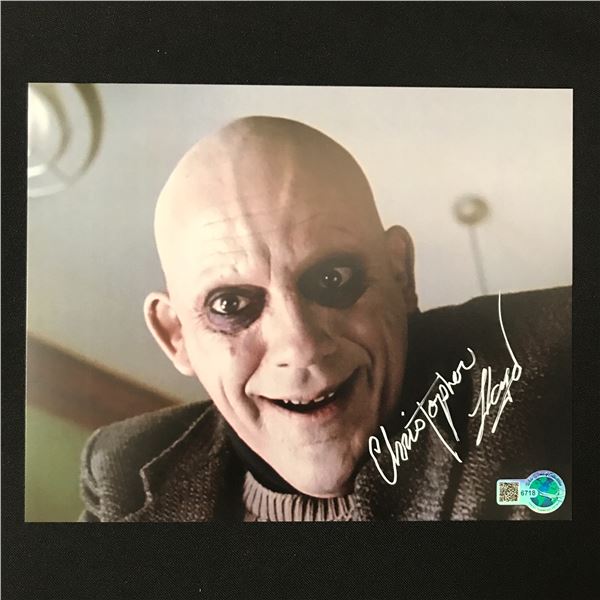 CHRISTOPHER LLOYD SIGNED ADDAMS FAMILY 8X10 - WWOC COA