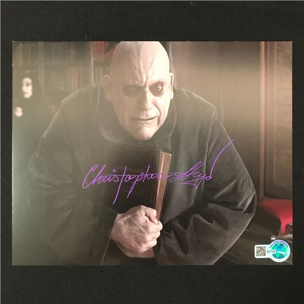 CHRISTOPHER LLOYD SIGNED ADDAMS FAMILY 8X10 - WWOC COA