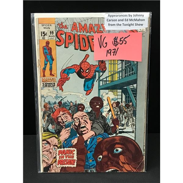 THE AMAZING SPIDERMAN #99 APPEARANCE BY JOHNNY CARSON & ED MCMAHON FROM THE TONIGHT SHOW - MARVEL