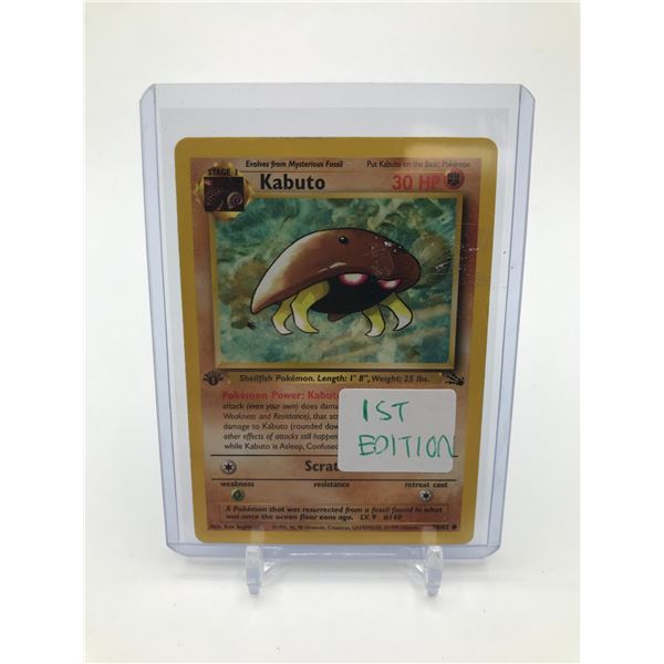 POKEMON TCG KABUTO 1ST EDITION TRADING CARD
