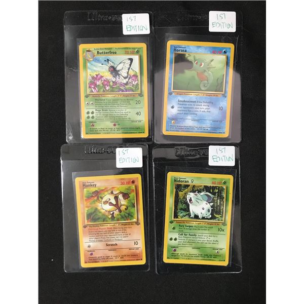 LOT OF 4 POKEMON TCG 1ST EDITION TRADING CARDS