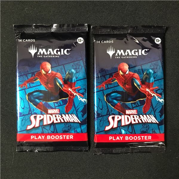 LOT OF 2 MAGIC THE GATHERING MARVEL SPIDERMAN SEALED BOOSTER PACKS