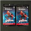 Image 1 : LOT OF 2 MAGIC THE GATHERING MARVEL SPIDERMAN SEALED BOOSTER PACKS