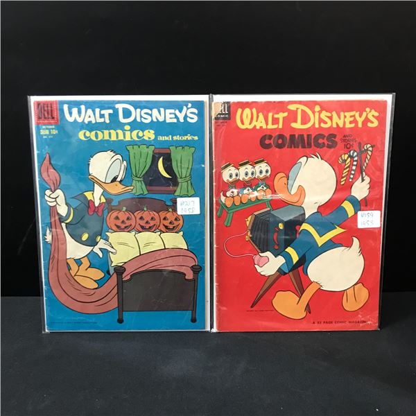 LOTOF 2 WALT DISNEY COMICS - 1950s