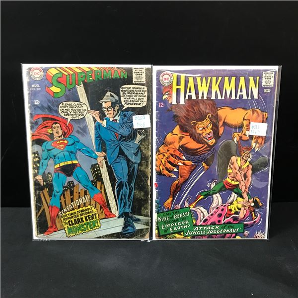 LOT OF 2 DC COMICS - INCLUDING SUPERMAN #209