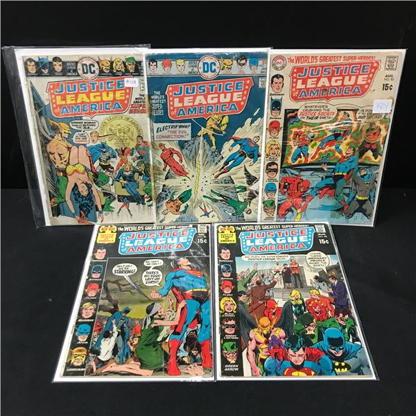 LOT OF 5 JUSTICE LEAGUE OF AMERICA COMICS - DC COMICS