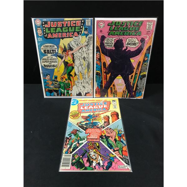 LOT OF 3 JUSTICE LEAGUE OF AMERICA COMICS - DC COMICS