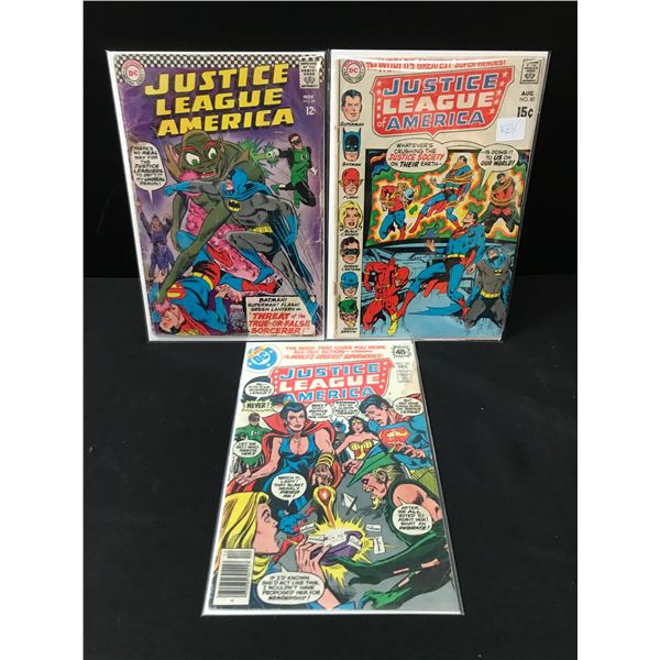 LOT OF 3 JUSTICE LEAGUE OF AMERICA COMICS - DC COMICS