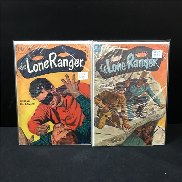 LOT OF 2 LONE RANGER COMICS #34 & #59 -- DELL COMICS