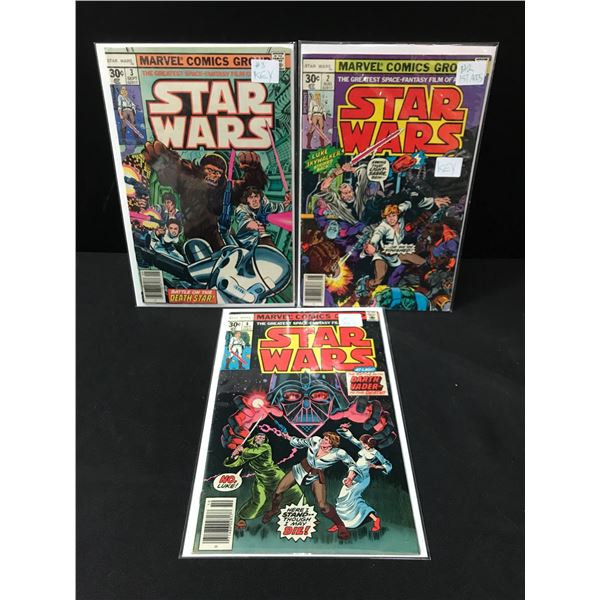 LOT OF 3 STAR WARS COMICS #2-4 - MARVEL COMICS