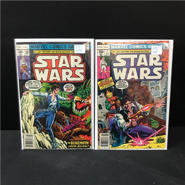 LOT OF 2 STAR WARS COMICS #7 & #10 - MARVEL COMICS