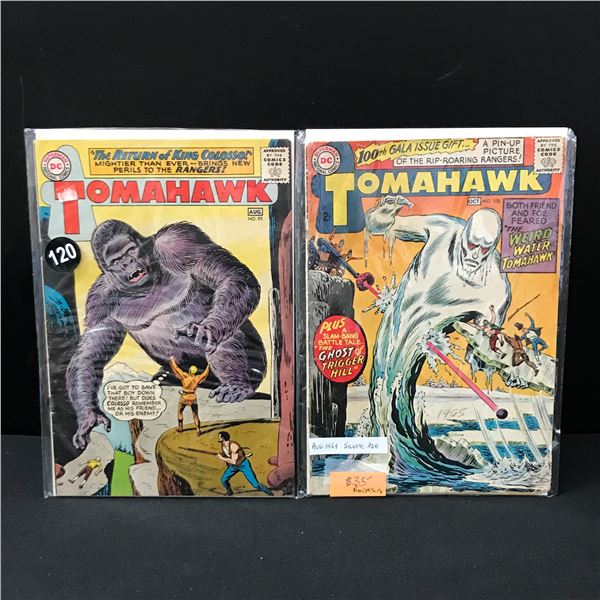 LOT OF 2 TOMAHAWK COMICS #93 & #100 - DC COMICS