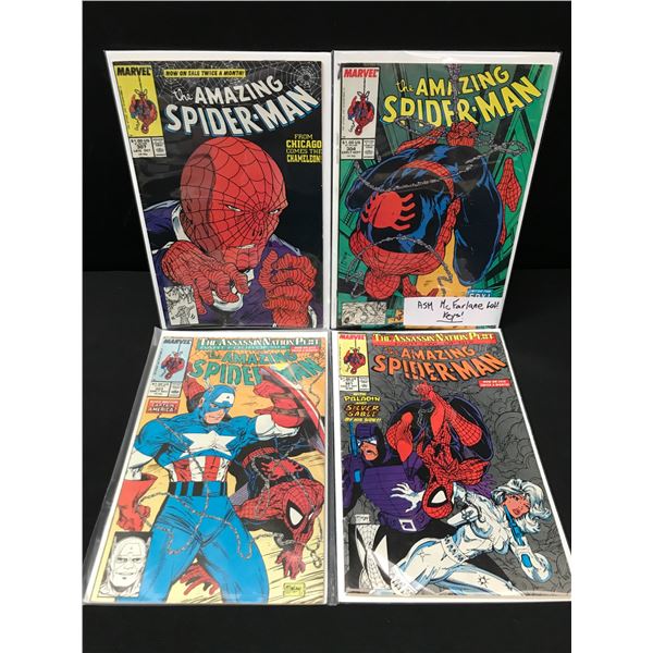 LOT OF 4 AMAZING SPIDERMAN COMICS - MARVEL COMICS