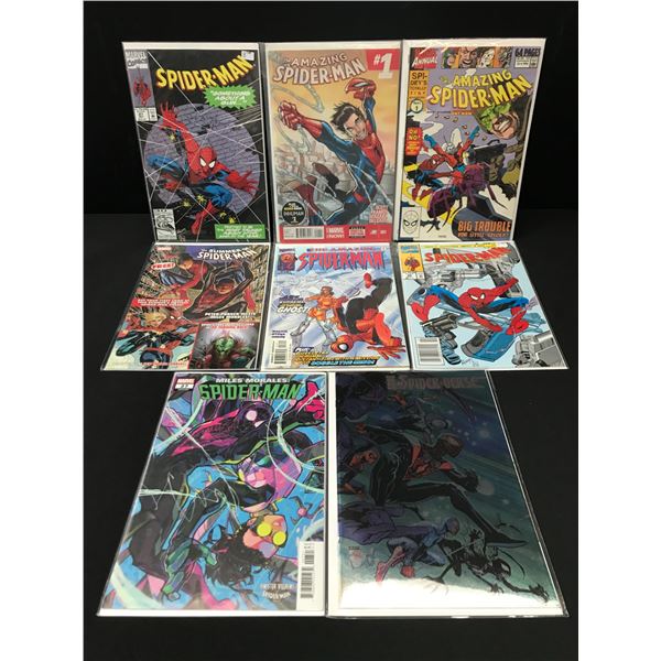 LOT OF 8 SPIDERMAN COMICS - MARVEL COMICS