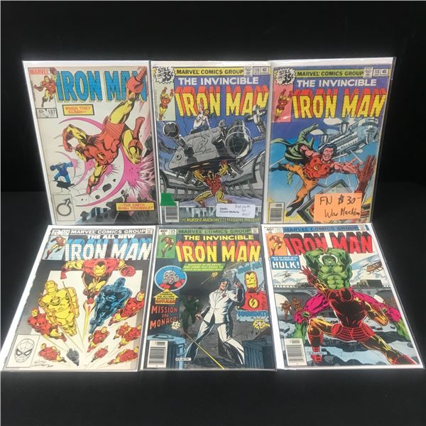 LOT OF 6 INVINCIBLE IRON MAN COMICS - MARVEL COMICS